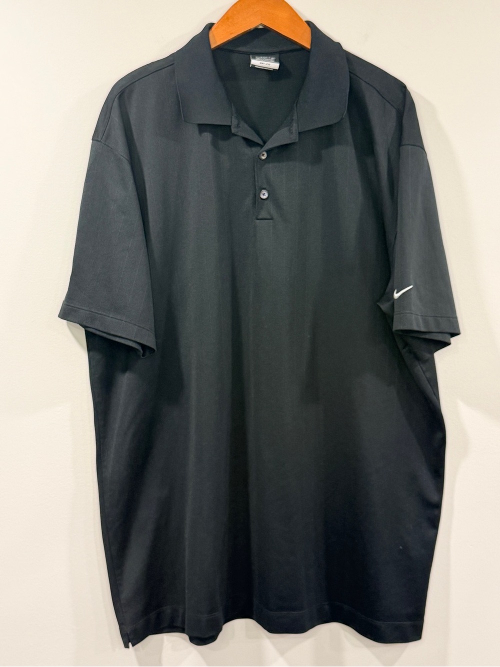 Nike  Golf Men’s Black Polo with Sleeve Swoosh Size 3XL